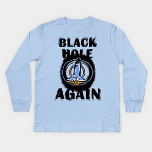 Black Hole Again Kids Long Sleeve T-Shirt